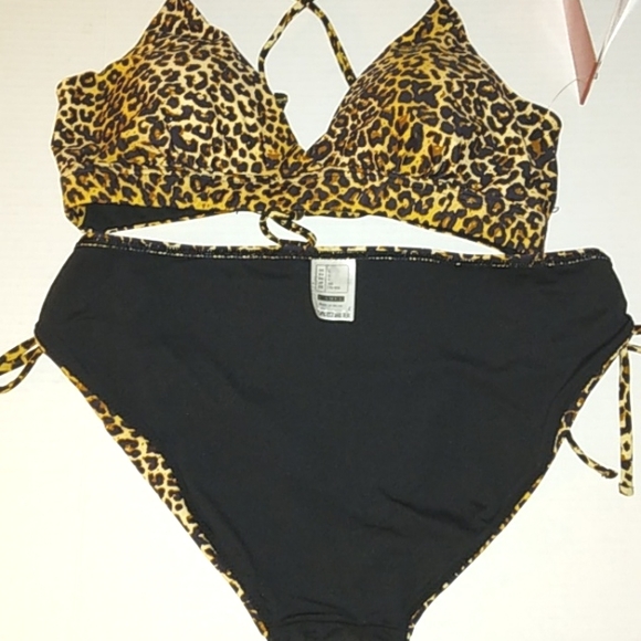 ☆L@@K☆NWT Women's/Juniors Sexy Cheetah Animal Print Bikini Set☆Large - Picture 16 of 16